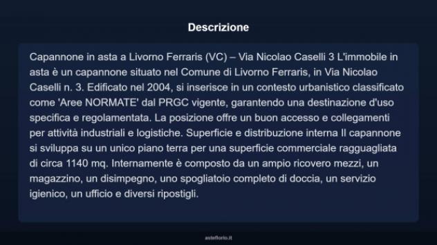 Immobile in asta di 1140 m² in vendita a Livorno Ferraris - Foto 5