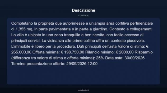 Immobile in asta di 220 m² con più di 5 locali e box auto doppio in vendita a Langhirano - Foto 15