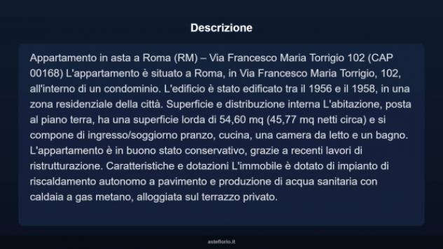Immobile in asta di 54 m², box auto in vendita a Roma - Foto 5