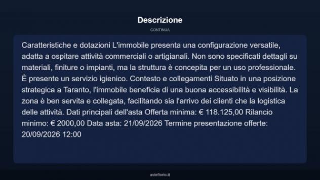 Immobile in asta di 300 m² in vendita a Taranto - Foto 4