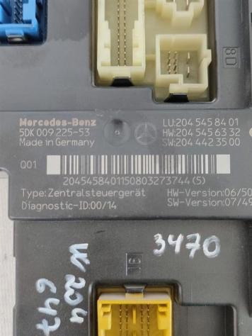 SCATOLA PORTA FUSIBILI MERCEDES Classe C Berlina W204 2045458401 5DK009225 646811 diesel 2148 (07) - Foto 2