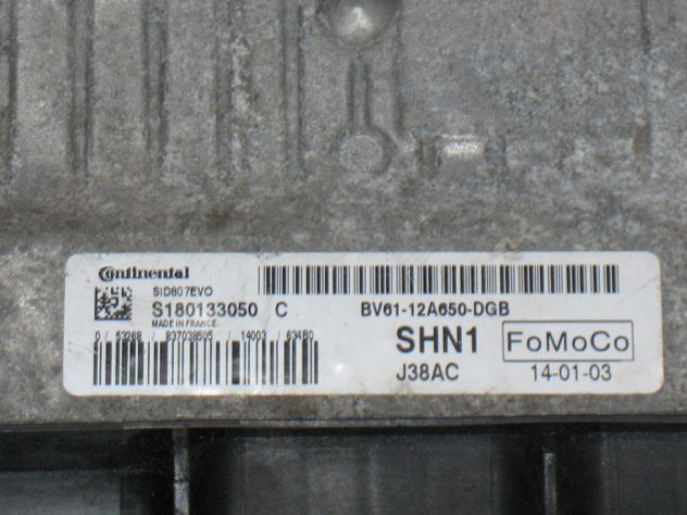 S180133050C ECU FORD FOCUS C-MAX 1.6 SHN1 S180133050 C BV61-12A650-DGB BV6112A65 - Foto 2