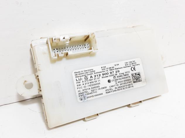 CENTRALINA KEYLESS MERCEDES Classe B W246 2° Serie A2129009729 OM 607.951 Diesel 1500 (12) - Foto 2
