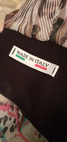 Vestito Caftano leggero trasparente motivi esotici - sottovestito elasticizzato - Foto 9