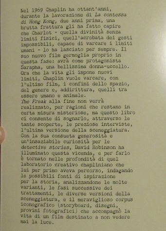 Chaplin, The Freak, film incompiuto 2020 - Foto 4