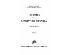 Historia de la literatura espanola