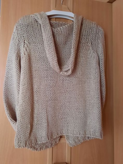 CARDIGAN IN COTONE CON CAPPUCCIO DONNA - Foto 6