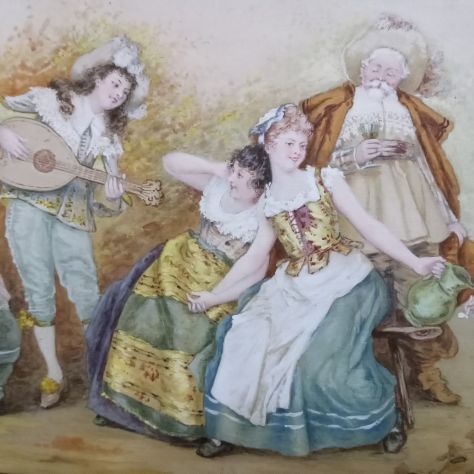 Dipinto dell'800 di alta qualità ,scena romantica. - Foto 6