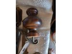 Set di 15 piedi torniti a cipolla per mobili in legno misure 6,6 cm x 25 cm