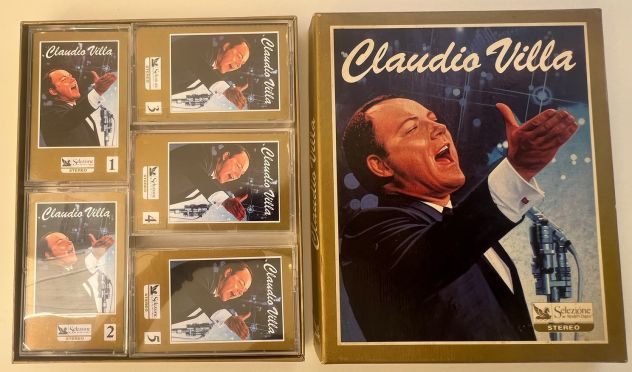 Claudio Villa - Cofanetto Box 5 Musicassette (MC) Selezione Reader's Digest - Foto 3