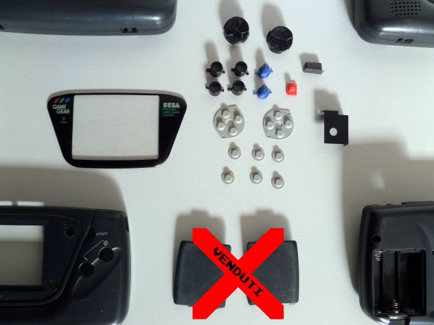 Case / Plastiche, tasti, SEGA GAME GEAR, originali, complete, per ricambi. - Foto 9