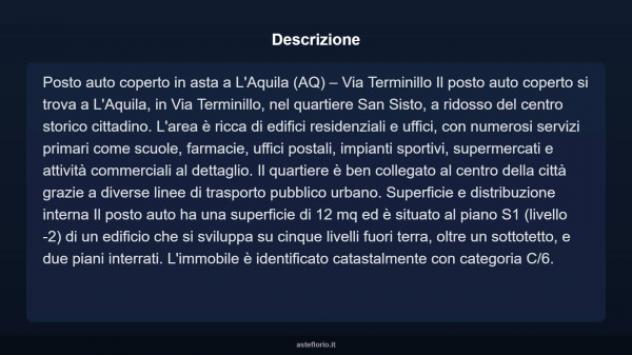 Immobile in asta di 12 m² in vendita a L'Aquila - Foto 10