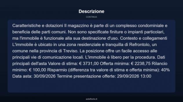 Immobile in asta di 24 m² in vendita a Refrontolo - Foto 5