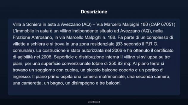 Immobile in asta di 250 m² con più di 5 locali e box auto in vendita a Avezzano - Foto 12