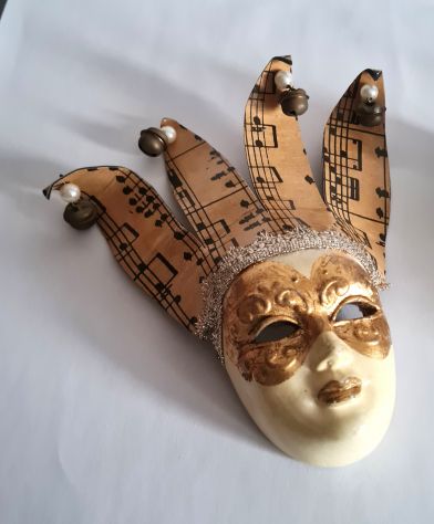Maschere veneziane vinta anni '80 ,decorative da parete, - Foto 2