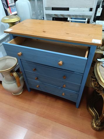Cassettiera in Legno Azzurra – 25188 - Foto 3