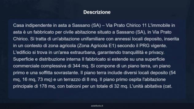 Immobile in asta di 344 m² con più di 5 locali in vendita a Sassano - Foto 17