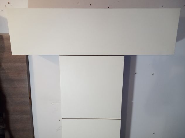 Sala moderna Parete Attrezzata composta da 2 pensili + mensola color Wenghe - Foto 2