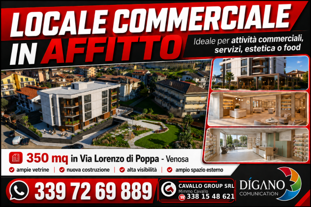 ✨ LOCALE COMMERCIALE DI NUOVA COSTRUZIONE IN VIA L. DI POPPA - VENOSA ✨ - Foto 2