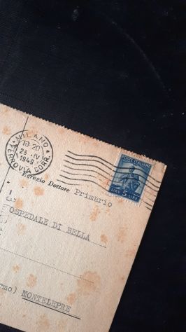 cartolina pubblicitaria fiera milano antica vintage anni 40 1949 buono stato