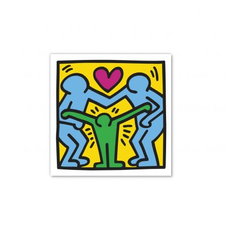 Quadro Pop Art dipinto a mano di Keith Haring - Foto 2