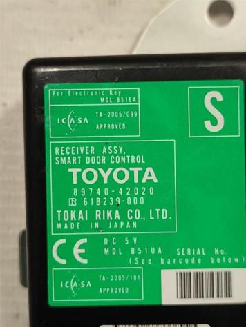 MODULO RICEVITORE TELECOMANDO TOYOTA Rav4 4° Serie 89740-42020 2ADFHV diesel 2231 (0509) - Foto 2