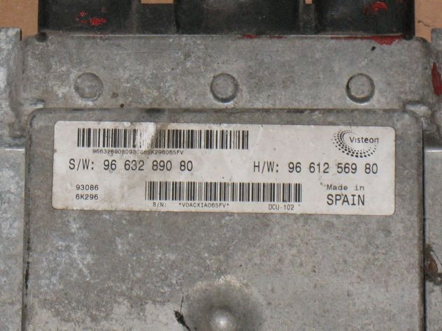 9663289080 KIT ECU FIAT DUCATO BOXER JUMPER DCU-102 DCU102 9661256980 - Foto 2