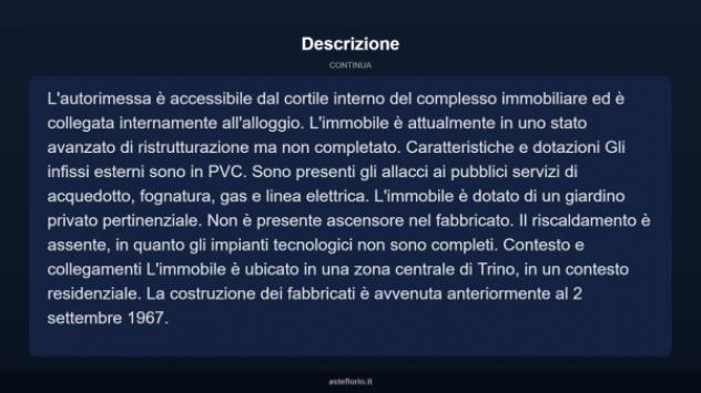 Immobile in asta di 99 m², box auto in vendita a Trino - Foto 9