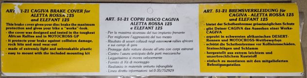51-21 COPRIDISCO ANTERIORE ACERBIS NUOVO per CAGIVA ALETTA ROSSA/ELEFANT 125 - Foto 5