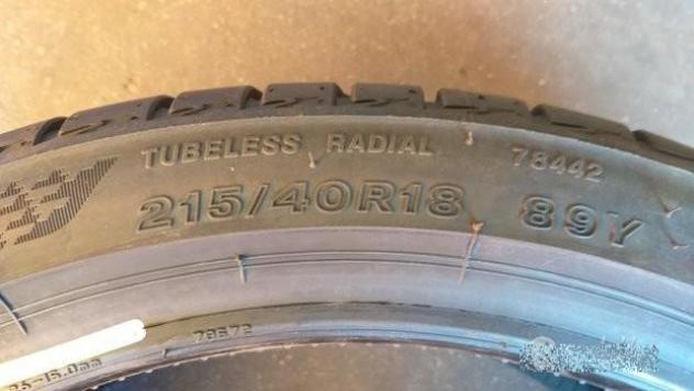 4 gomme 215 40 18 BRIDGESTONE A885 - Foto 6