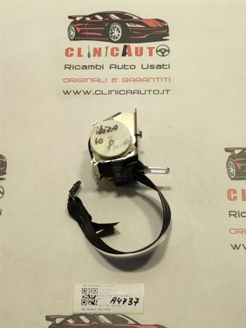 CINTURA DI SICUREZZA POSTERIORE DX SEAT Ibiza Serie 6J0857805A 34033946C CGPA (0812) - Foto 3