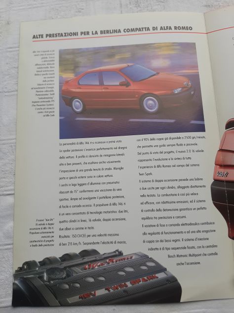 ALFA ROMEO 146 TI DEPLIANT ORIGINALE - Foto 5