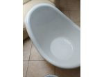 Vasca/Tinozza da bagno Vintage, stile classico in ferro/ghisa smaltata bianca.