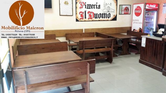 Panche e Tavoli Udine Per Arredamento Birreria Pub Ristorante Osterie - Foto 5