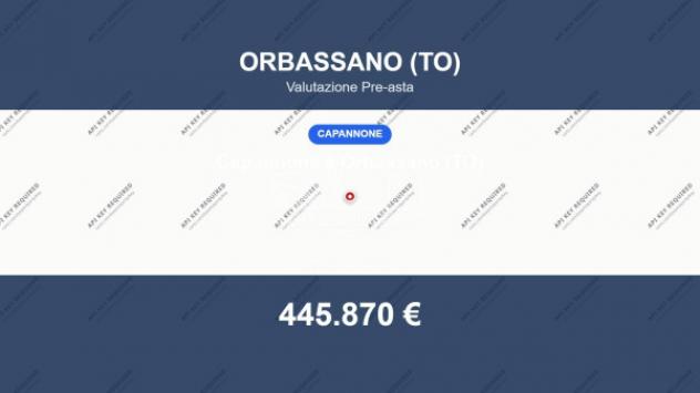 Immobile in asta di 2730 m² in vendita a Orbassano