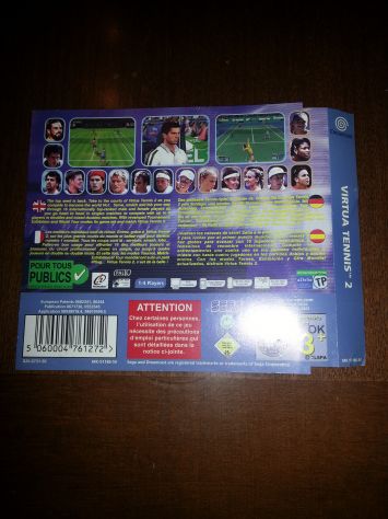 DUE COPERTINE PARI A NUOVE,ORIGINALI,DELLO STESSO GIOCO:DREAMCAST,SEGA"VIRTUA TE - Foto 3