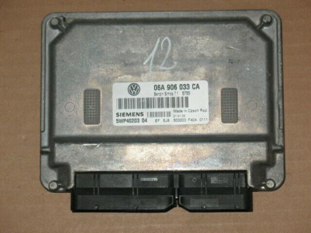 06A906033 CA ECU VOLKSWAGEN GOLF V 1.6 06A906033CA 5WP40203 04 SIMOS 7.1