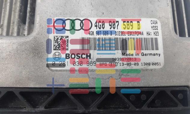 0281030969 4G0907589B Audi A6 3.0 centralina motore Bosch - Foto 2