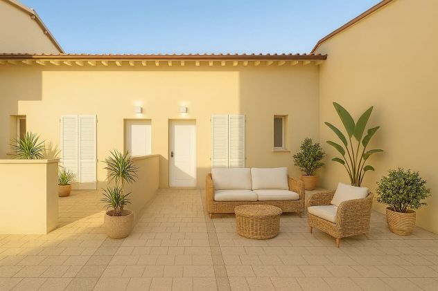 NUOVO TERRATETTO SU UN UNICO LIVELLO CON GIARDINO E 2 POSTI AUTO - Foto 3