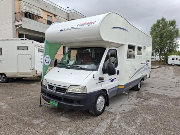 CAMPER CHALLENGER DUCATO MANSARDATO 6 POSTI DINETTE CLIMATIZZATORE FOTOVOLTAICO CAMPEGGIO USATI GENERALI 1713 - Foto 2