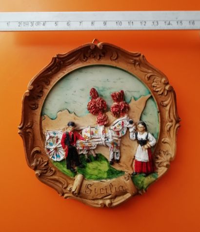 Piatto  Souvenir Sicilia da parete - Foto 2