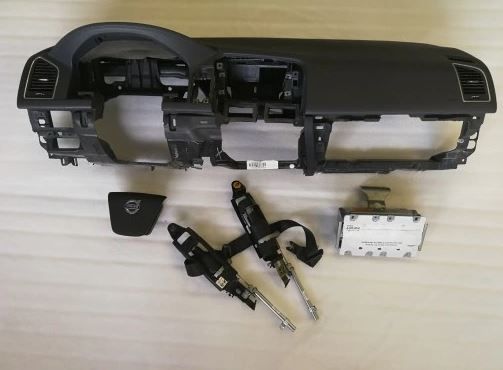 KIT AIRBAG VOLVO XC60 2017 COMPLETO DI AIR SX AIR DX CRUSCOTTO 2 CINTURE ANT.