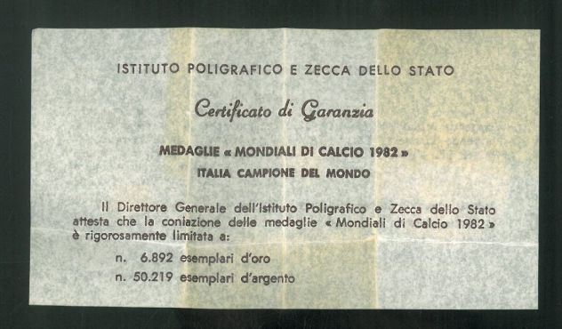 MEDAGLIA MONDIALI CALCIO SPAGNA 1982 - Foto 3