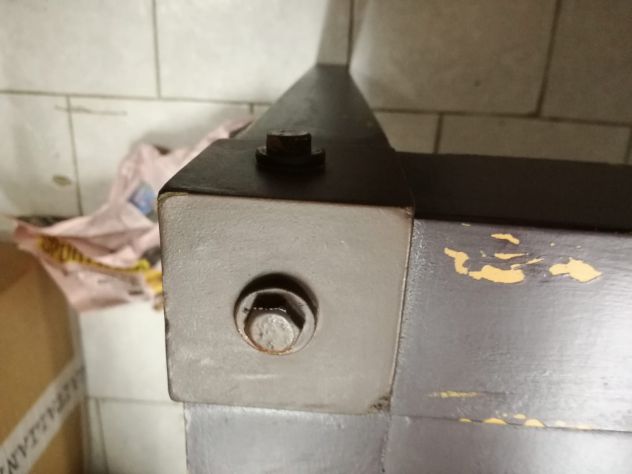 TAVOLINO INDUSTRIAL/SHABBY EFFETTO VINTAGE IN LEGNO E METALLO - Foto 4