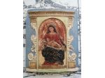 Icona Madonna con Bambino in tempera con fondo oro