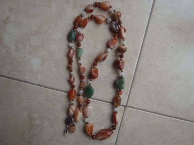 Collana di corniola in agata scozzese