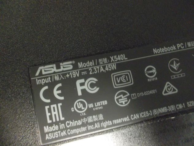 NOTEBOOK ASUS MODELLO X540L   CORE I3 WINDOWS 11 - Foto 9