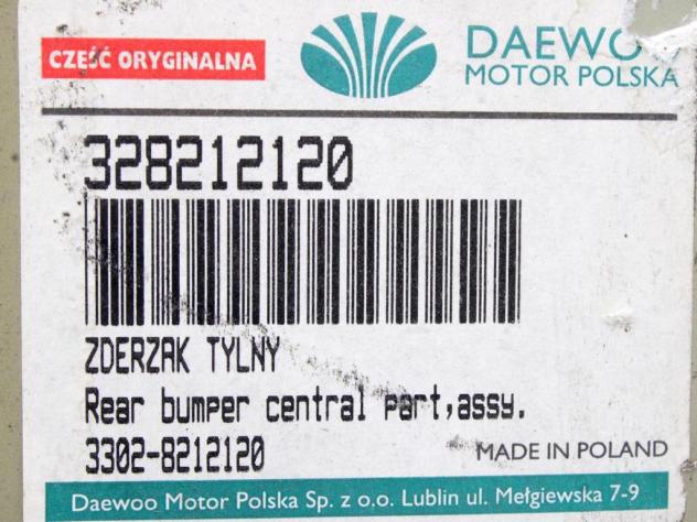 328212120 PARAURTI POSTERIORE DAEWOO LUBLIN (2000) RICAMBIO USATO 3302-8212120 - Foto 4