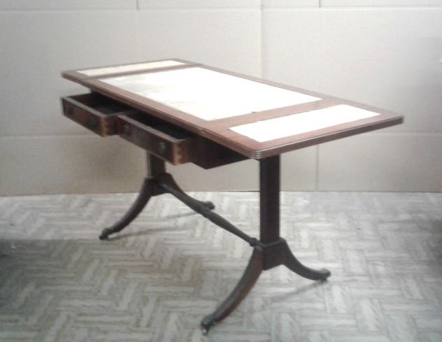 TAVOLO ANTICO D'ANTIQUARIATO  STILE '800 '900 IN MOGANO - Foto 3