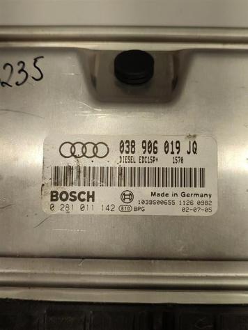 CENTRALINA MOTORE AUDI A4 Berlina (8E) 038906019JQ 0281011142 AVF diesel 1896 (0004) - Foto 2